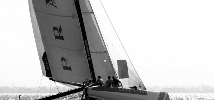 Extreme Sailing Series, Luna Rossa riding in Oman
