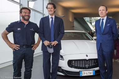 Giovanni Soldini, John Elkann e Gildo Zegna - Maserati