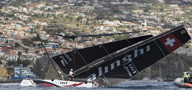 Extreme Sailing Series, Alinghi dismasts in Madeira