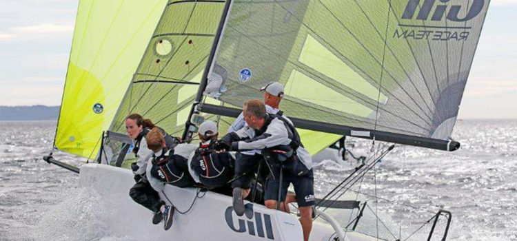 Melges 24 European Championship, strong Mistral blows on day 1