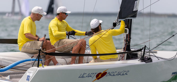 Melges 20 World Champioship, Heartbreaker leads at the halfway point