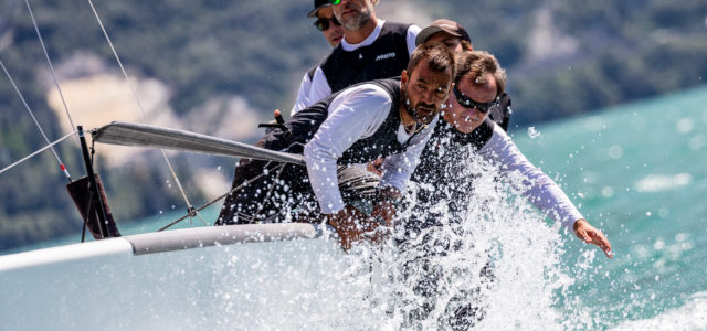 Melges 24 European Sailing Series, in Riva Nefeli is the early leader