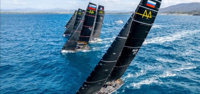 RC44 Worlds 2021, too much wind for the opening