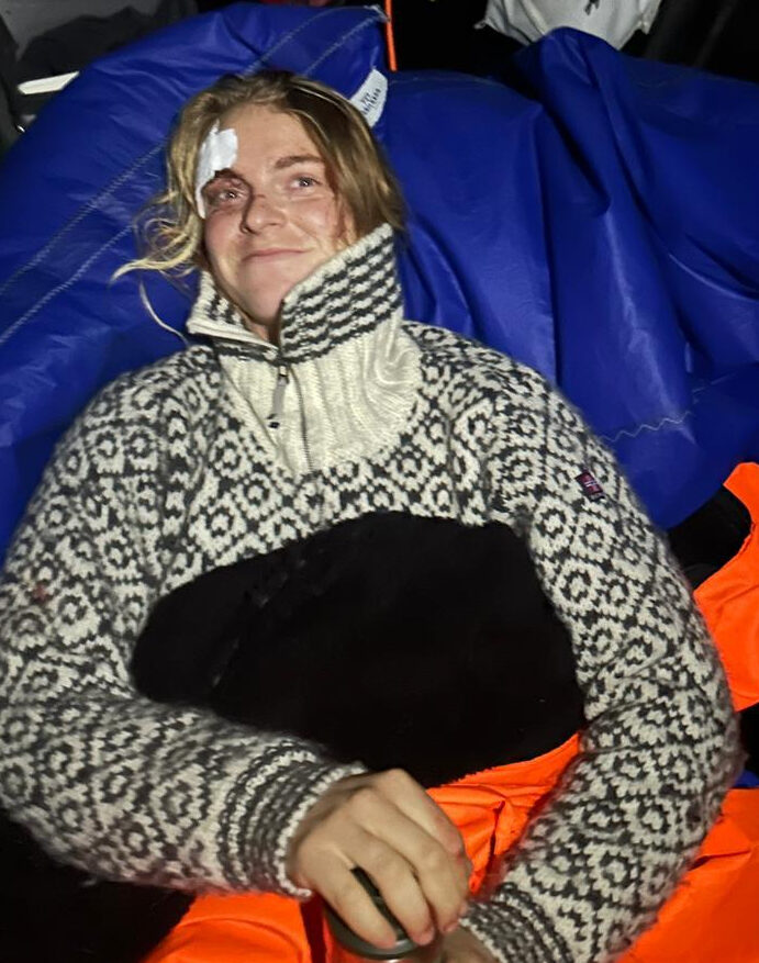 The Ocean Race, Rosalin Kuiper suffers a head injury near Cape Horn